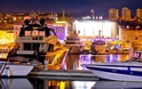 Rijeka harbor at night