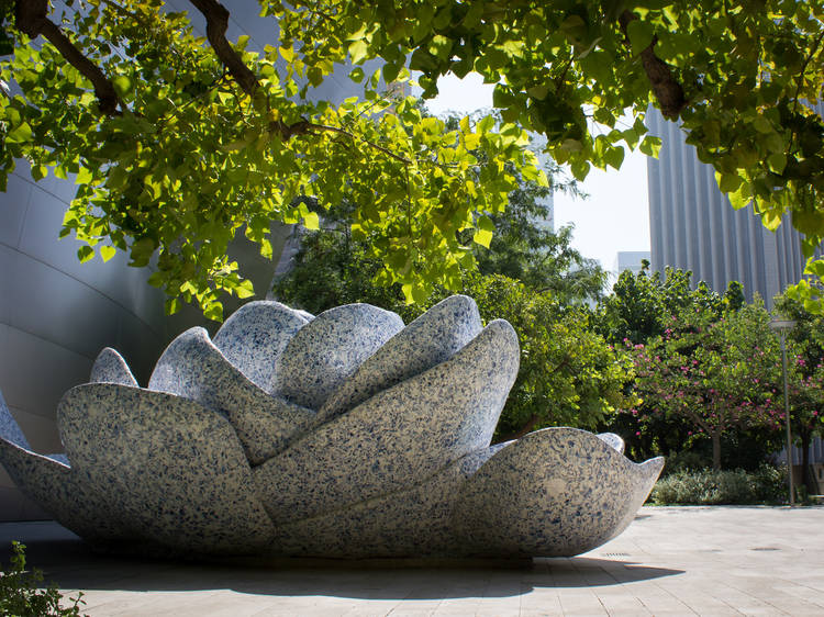 Blue Ribbon Garden at the Walt Disney Concert Hall