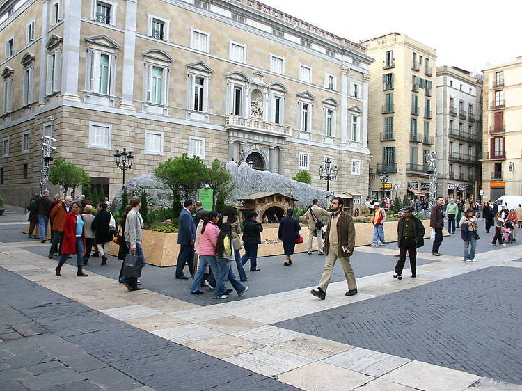 Criticar el pesebre de la plaza de Sant Jaume