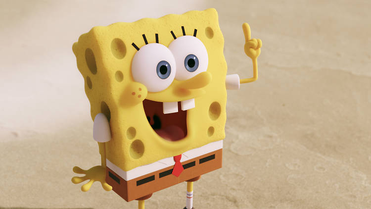 SpongeBob SquarePants in THE SPONGEBOB MOVIE: SPONGE OUT OF WATER,