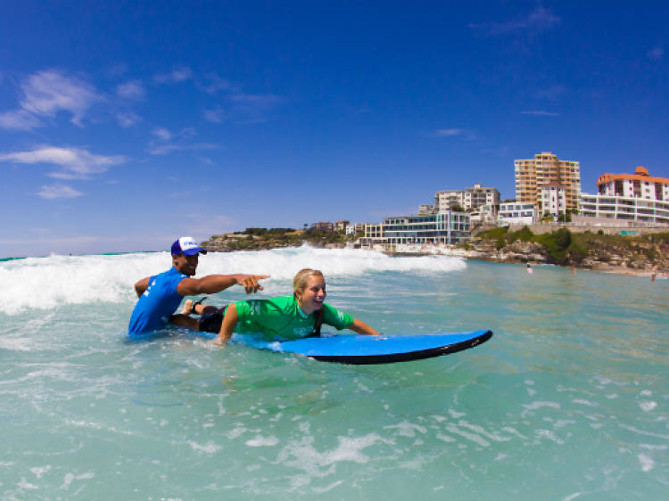 Learn to surf at Bondi Beach