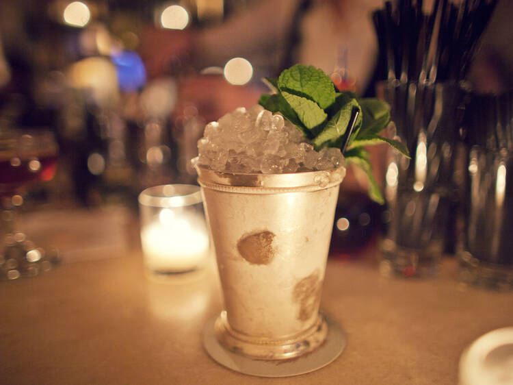 Mint julep at Maison Premiere