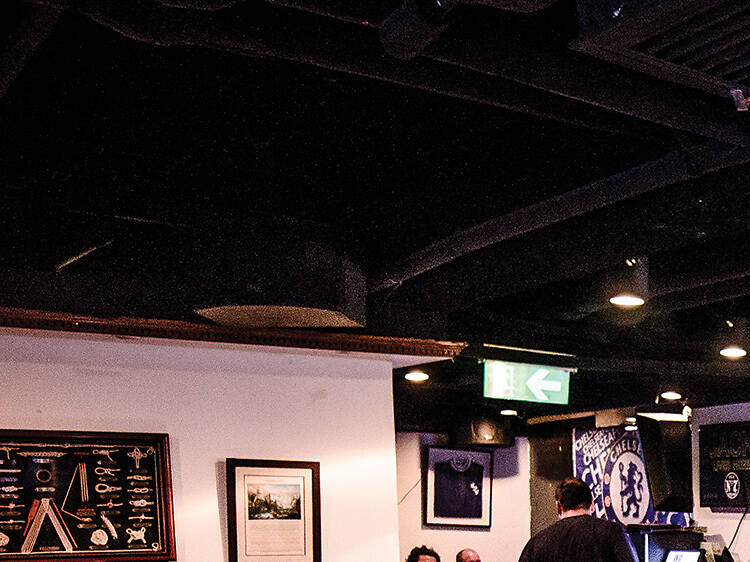 Fans watching this year’s FA Cup final in Wan Chai 