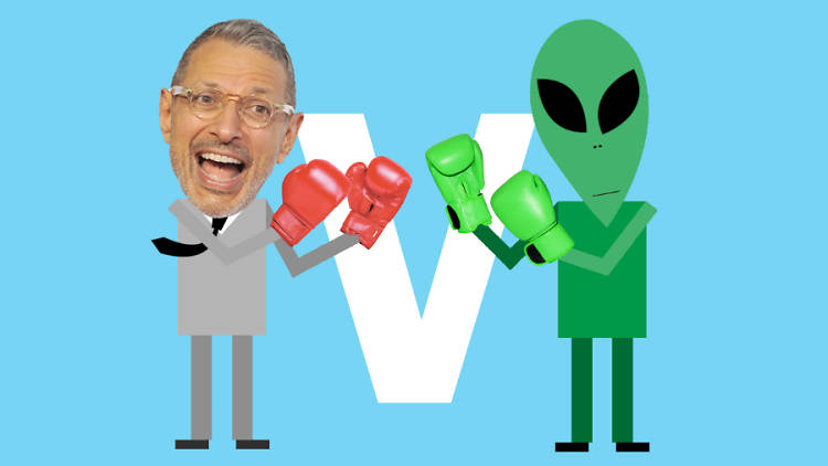 Jeff Goldblum v the aliens