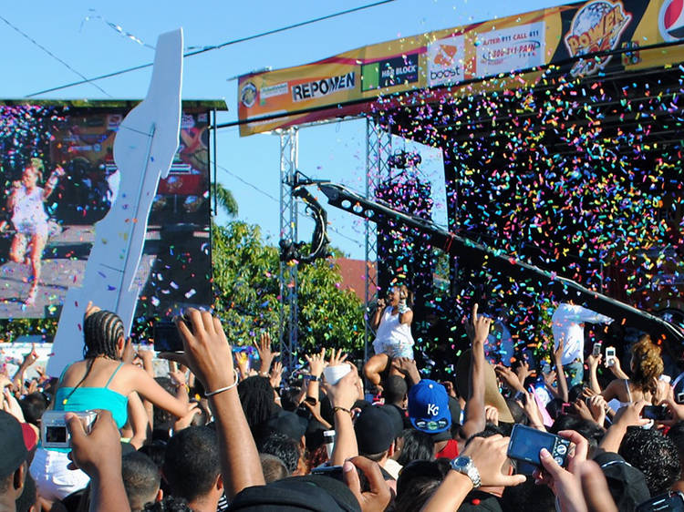 Calle Ocho Music Festival is Miami's massive street festival celebrating Latin pride