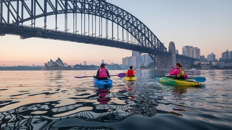 Paddle on Sydney Harbour at dawn