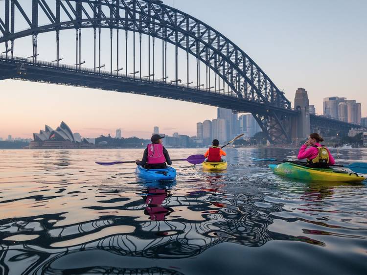 Paddle on Sydney Harbour at dawn