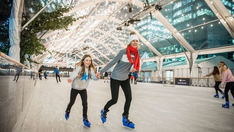 Get your skates on at Canary Wharf Ice Rink