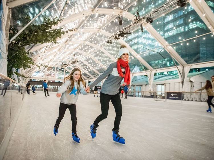 Get your skates on at Canary Wharf Ice Rink