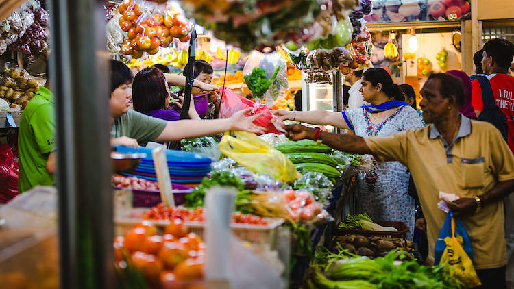 Grocery shop at Tekka Market