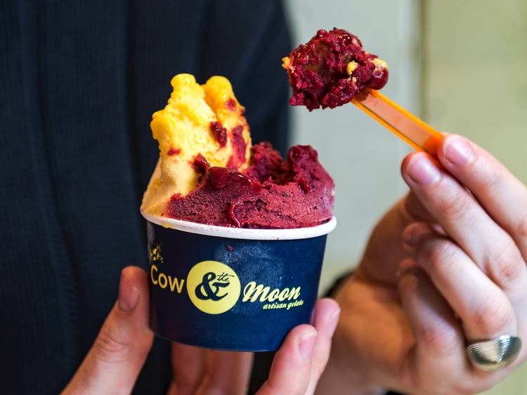 Cool down with scoop of gelato at Cow and the Moon
