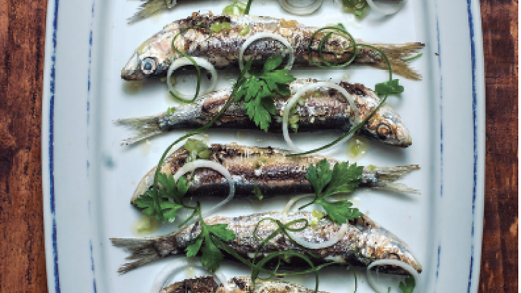 Unas sardinas en Can Sardi
