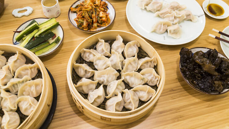 Baskets of dumplings