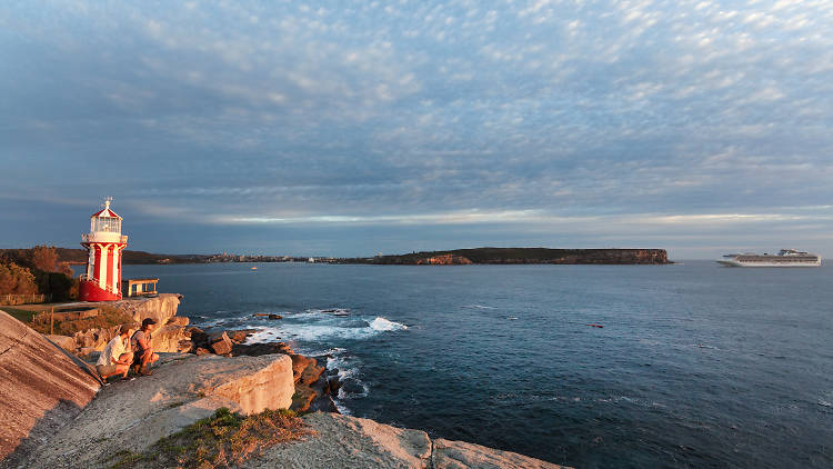 Watch the sunset from the Hornby Lighthouse