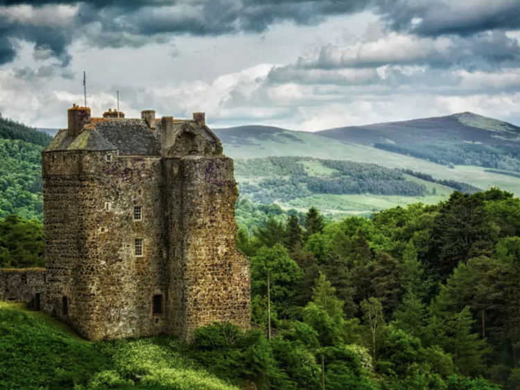 The castle on the Scottish Borders