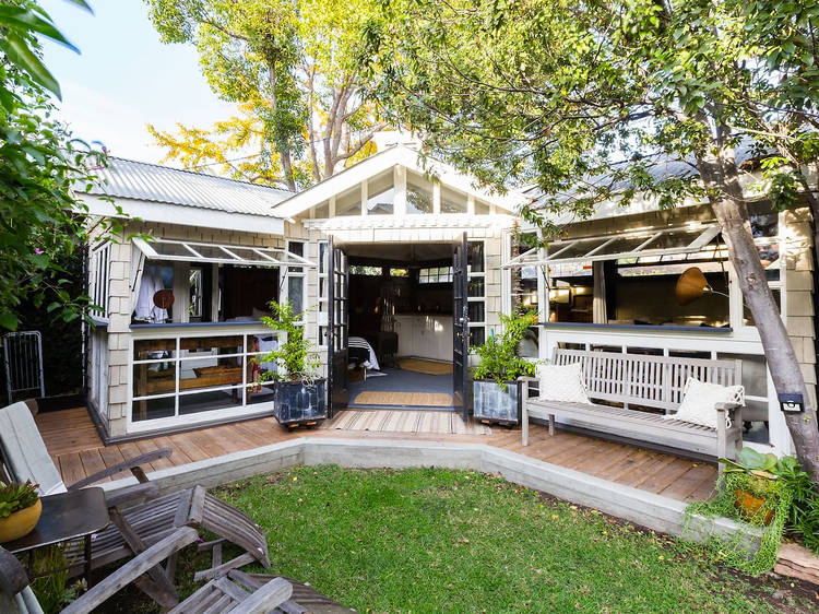 An indoor-outdoor craftsman in Venice