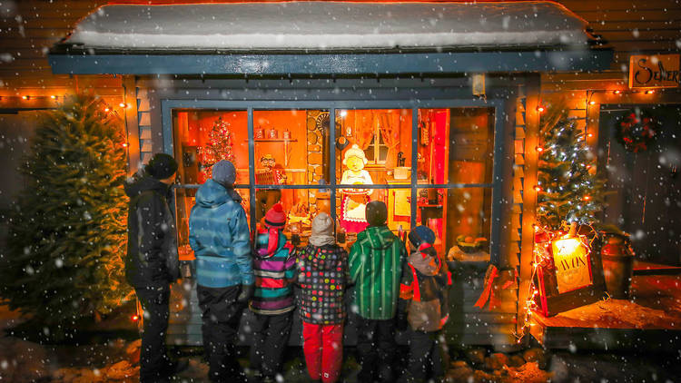 Village illuminé Desjardins