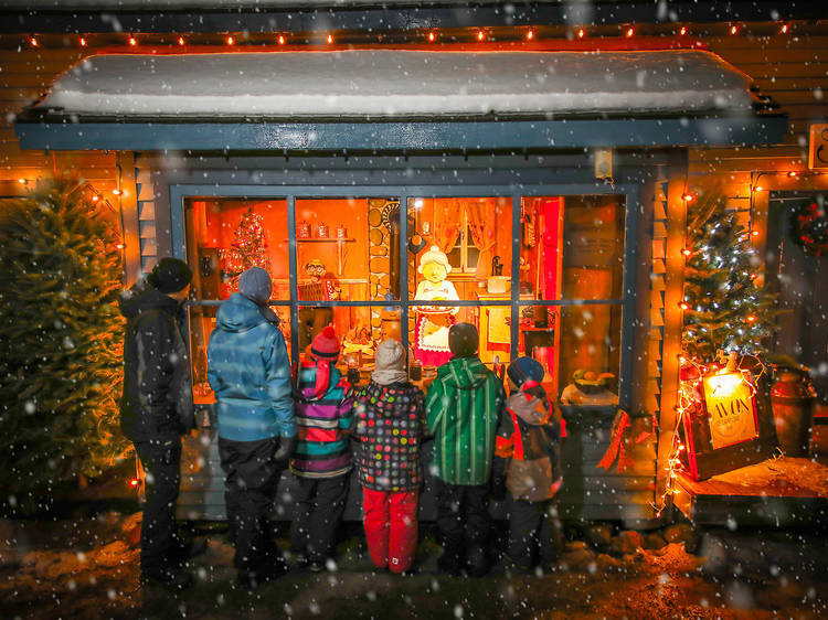 Village illuminé Desjardins