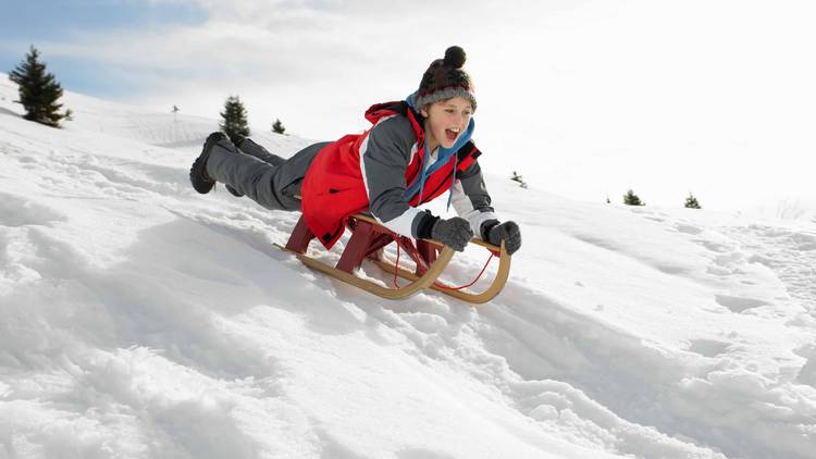 Head for the hills and go sledding