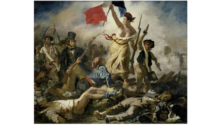 Eugene Delacroix, La Libertad guiando al pueblo, 1830