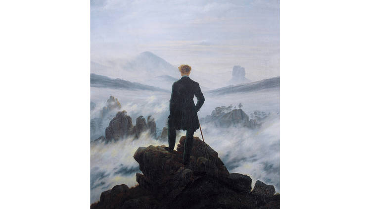 Caspar David Friedrich, El caminante sobre el mar de nubes, 1819