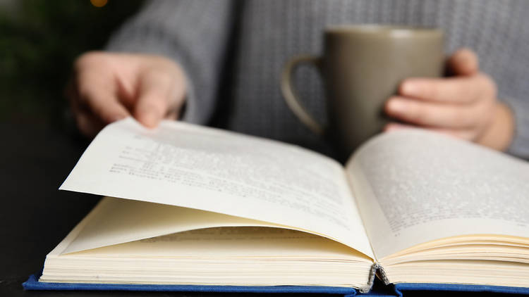 Persona llegint un llibre