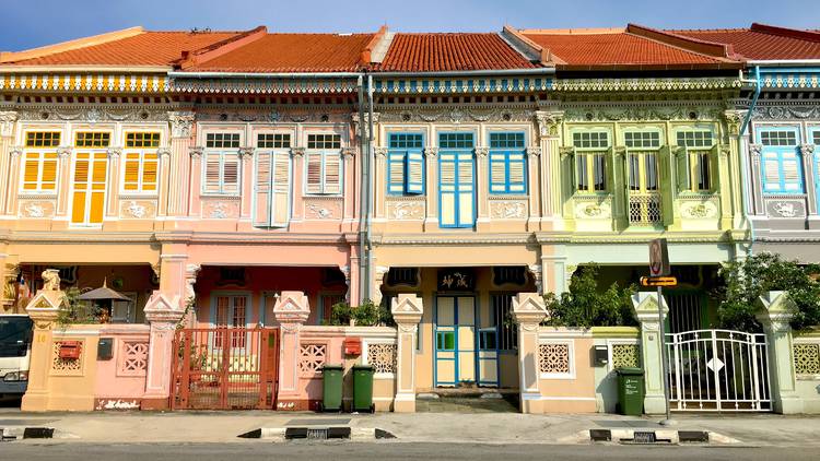 Admire the colourful shophouses of Katong