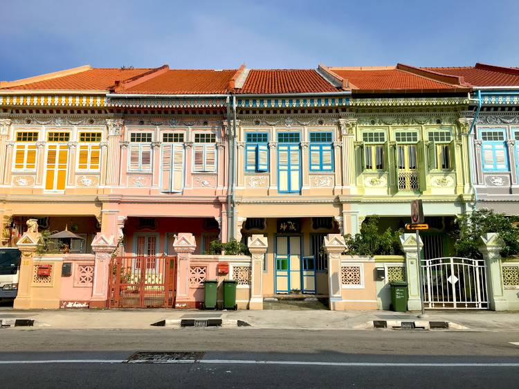 Admire the colourful shophouses of Katong