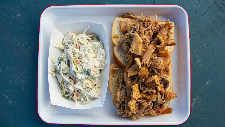 Rod’s Original Whole Hog Pork Sandwich from Rodney Scott’s Whole Hog BBQ