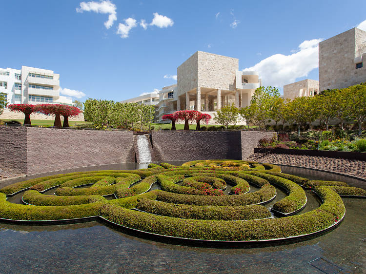 Ride the tram up to the Getty Center