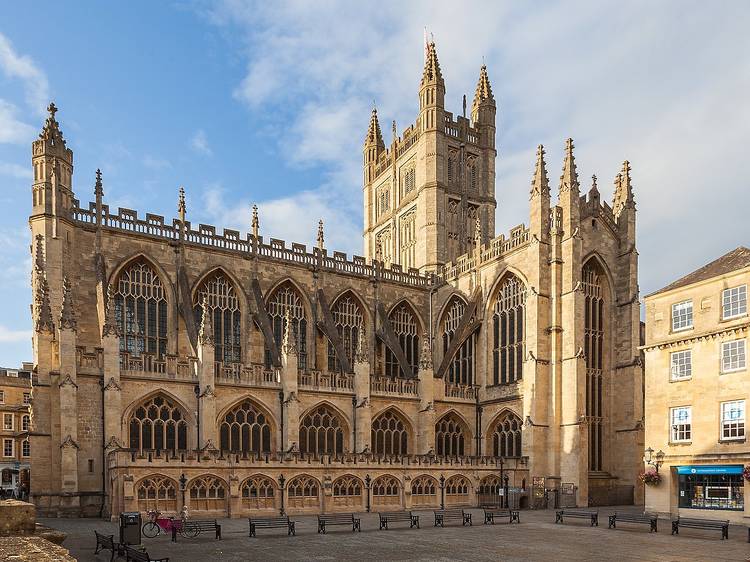 Be stunned by Bath Abbey's glorious gothic architecture