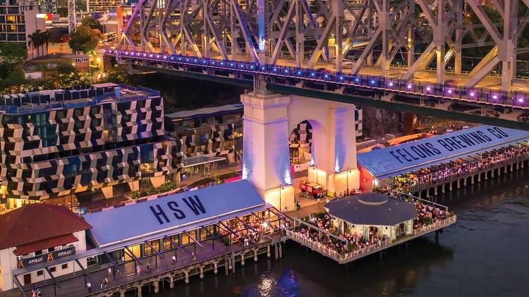 Eat and drink your way around Howard Smith Wharves