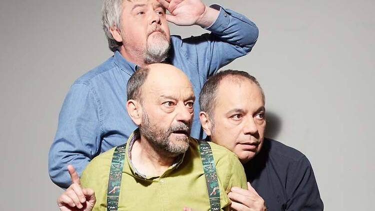Pépe Colubi, Javier Cansado y Javier Coronas
