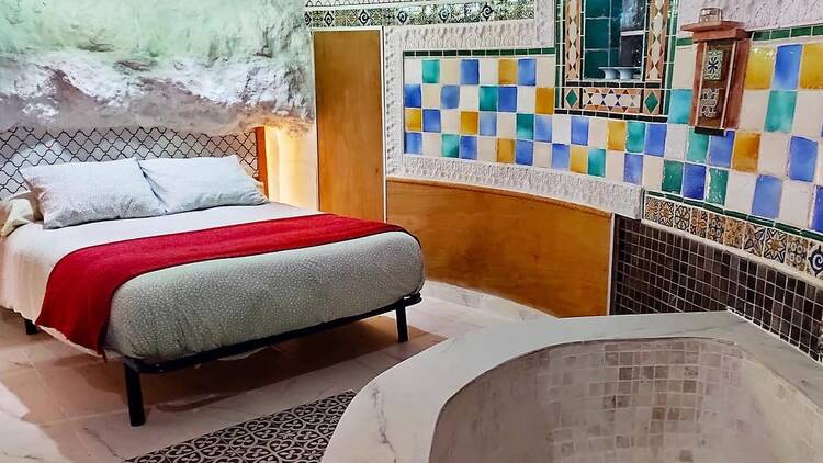 Con jacuzzi y decoración árabe en Cubas, Albacete