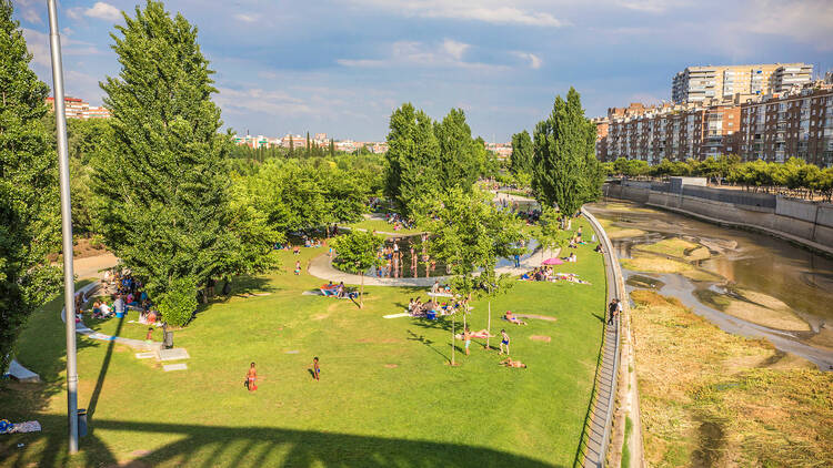 Playas fuentes Madrid Río