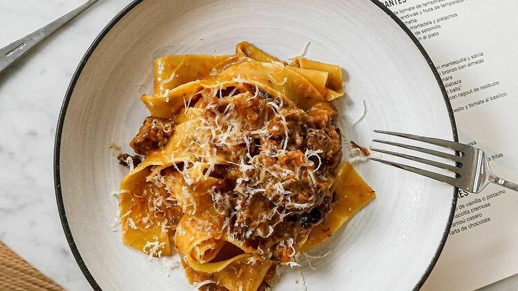 Lombo, pappardelle