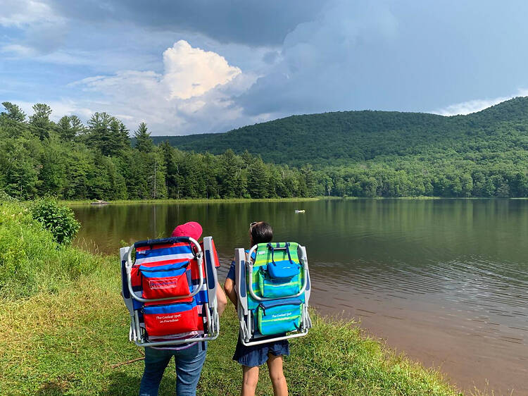 For cozy, small-town vibes: Hunter Mountain, NY