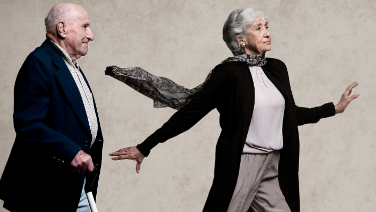 Two older people, Holocaust survivors