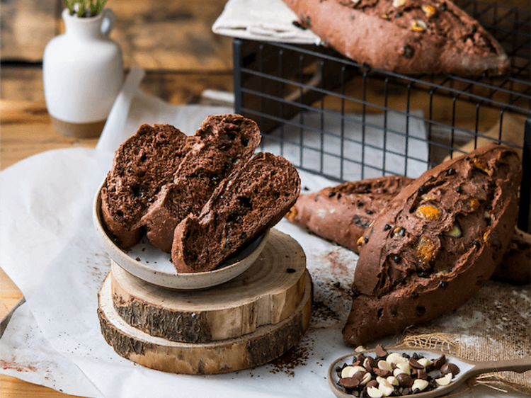 Dulce: un pan de masa madre, y chocolate