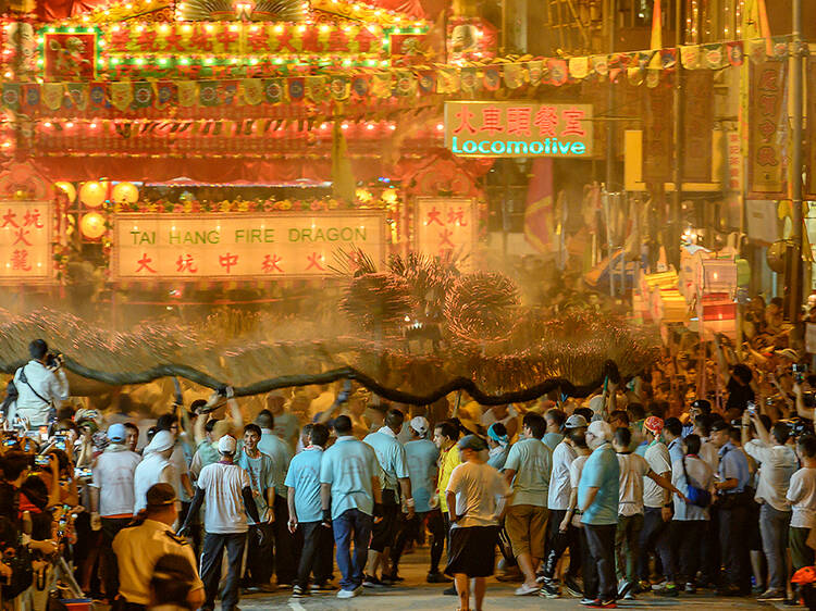 See the Tai Hang Fire Dragon Dance in action