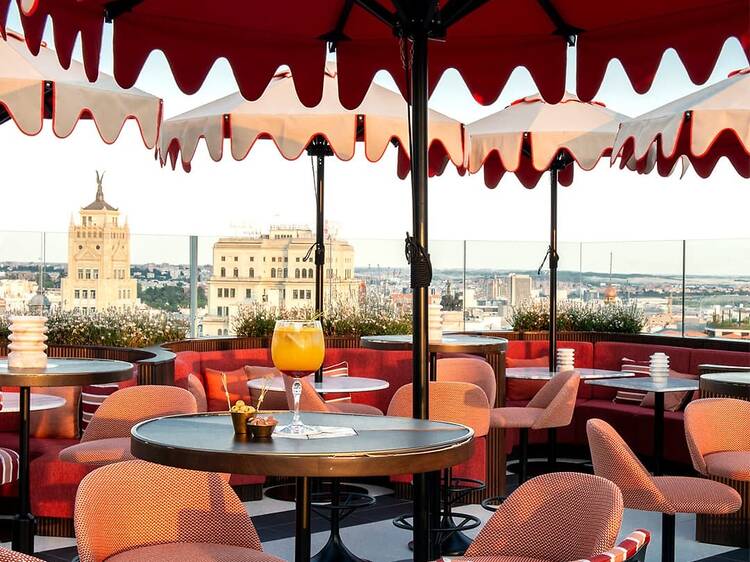 Sip cocktails with a view on Hotel Montera’s terrace