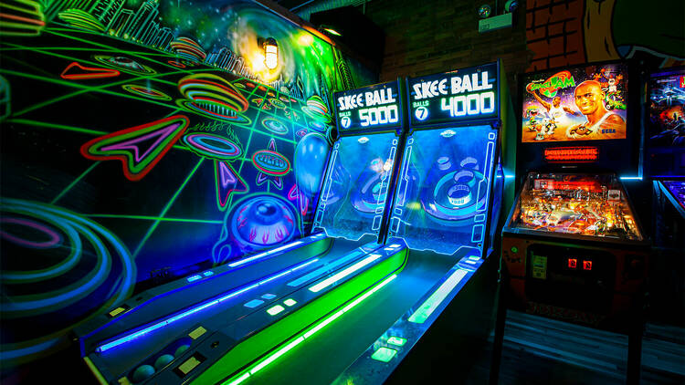 Set a high score at Emporium Arcade Bar
