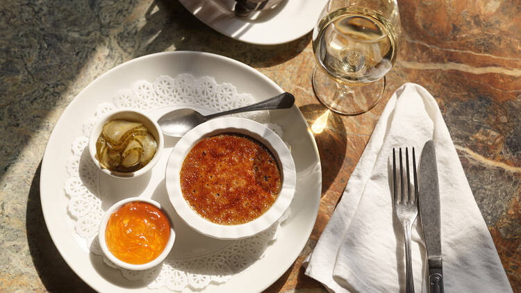 Chicken liver pate at Chez Blue
