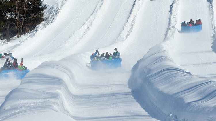 Go sliding at the world's largest tubing station