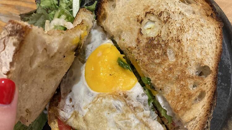 Brocoli Sandwich on sourdough from Boulenc