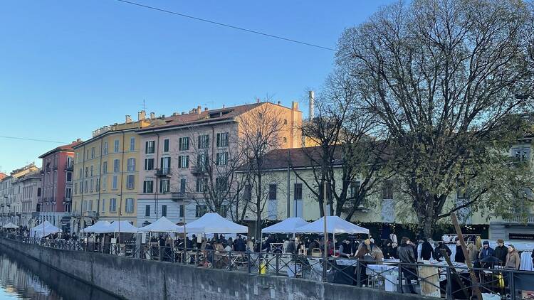 Sip canalside drinks in the Navigli District