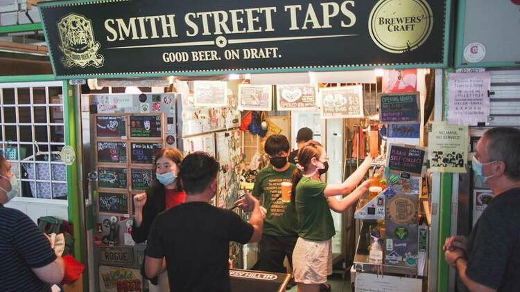 Knock back a cold pint from Smith Street Taps