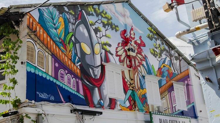 Seek out quirky finds and street art at Haji Lane