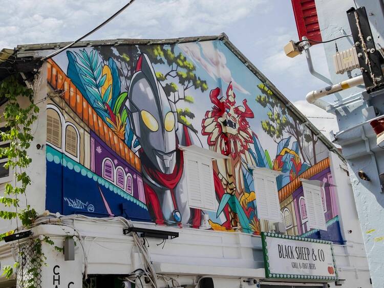 Seek out quirky finds and street art at Haji Lane