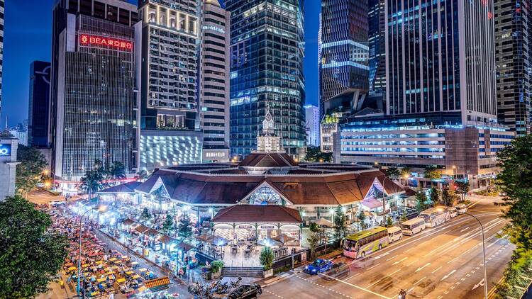 Stay for satay at Lau Pa Sat